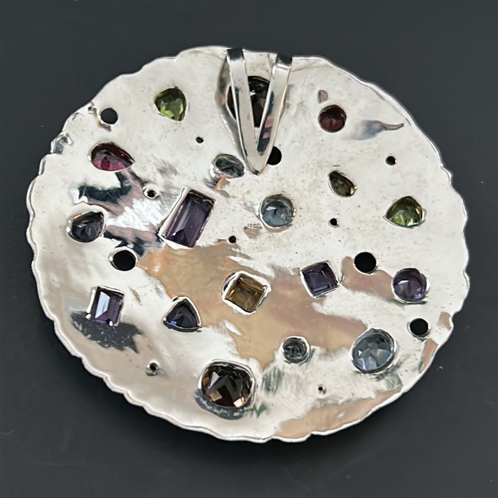 Ross Simons Multi Gemstone Sterling 925 Pendant - Picture 3 of 10